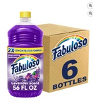6-PACK Fabuloso Lavender Multi-purpose Cleaner 2X Concentrated Formula 56OZ. Fixed Price $39.99.