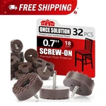 Mighty Grip 32PCS Rubber Feet With Stainless Steel Screws - Floor Protectors. Fixed Price $16.19.