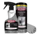 Weiman Stainless Steel Cleaner 3 Piece Set Wipes Microfiber Cloth Spray. Fixed Price $30.19.