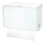 Single Fold Towel Dispenser, White, San Jamar. Fixed Price $30.00.