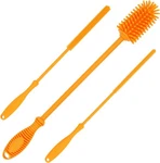12.5" Silicone Bottle Brush & Straw Cleaner Set Water Orange. Fixed Price $25.59.