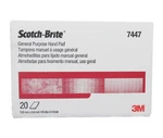 3M 7447 Scotch-brite General Purpose Hand 6" X 9" 20 Pads. Fixed Price $22.00.
