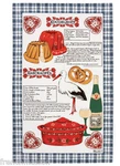 Beauville French Country Dish Towel Alsatian Food/wine/heart/pretzel/cake New. Fixed Price $34.99.