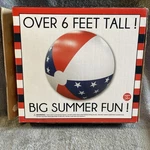 Rare Sun Pleasure 6 Giant Beach Ball 72 Original Box. Fixed Price $299.99.