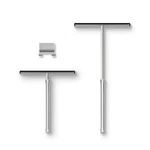 Shower Squeegee With Long Handle Adhesive Hook. For Glass Doors, Tile Wal.... Fixed Price $48.05.