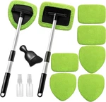 11PCS Windshield Cleaner Tool, Car Window Cleaning Wash Kit With 6 Reusable Micr. Fixed Price $24.95.