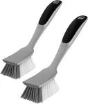Mr.siga Dish Brush With Non Slip Handle Built-in Scraper, 2 Pack. Fixed Price $14.95.