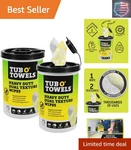 Tub Towels TW75 Heavy-duty 10" X 12" Size Multi-surface Cleaning Wipes, Du.... Fixed Price $54.88.