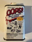 Vintage Oops! Multi-purpose Remover Tin Can Homax Products 4.5OZ. Fixed Price $39.00.