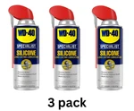 (3 Pack) WD-40 Specialist Water Resistant Silicone Lubricant, 11 Oz. Fixed Price $16.48.