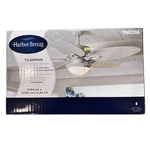 Harbor Breeze Tilhman Ceiling Fan 2-LIGHT Kit Led Frosted Glass White Wicker New. Fixed Price $17.99.