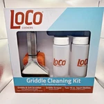 New Loco Cookers Griddle & Grill Cleaning Kit 4-PC Scrubber Scraper 2 Cleaners. Fixed Price $14.99.