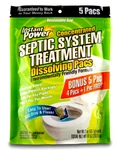 Instant Power Concentrated Septic System Treatment Dissolving Pacs - 5. Fixed Price $11.97.