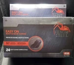 New Venom Steel Disposable Boot And Shoe Covers, Black, One Size, 24 Ct.. Fixed Price $19.95.