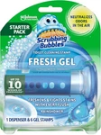 Scrubbing Bubbles Fresh Gel Toilet Stamps, Rainshower, 1 Dispenser + 6. Fixed Price $7.41.
