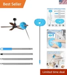 Ceiling Fan Cleaner - Adjustable With Extension Pole,dusters Fo.... Fixed Price $27.20.