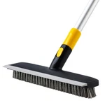 Yocada Floor Scrub Brush Telescopic Handle 2 In 1 Scrape Stiff Bristle .... Fixed Price $28.05.