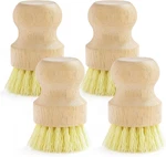 4-PACK Bamboo Dish Brush, Palm Scrubber With Nylon Bristles For Clean. Fixed Price $14.13.