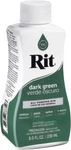 Rit Liquid Fabric Dye 8-OUNCE Dark Green Tinte Quido Para Telas Verde Oscuro. Fixed Price $6.79.