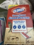 Clorox Floor Triple Action Dusters 26 Cloths New. Fixed Price $16.95.