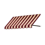 Awntech 5' Dallas Retro Business Store Cafe Window/entry Awning, Burgundy/tan. Fixed Price $325.00.