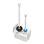Toilet Brush Plunger Set Space Saving Canister White Oxo Good Grips Bathroom. Fixed Price $74.99.