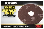 3M 20IN Surface Prep Floor Pads 10/CASE Commercial Recoat SPP20. Fixed Price $189.88.