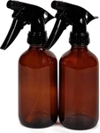 Vivaplex, 2, Large, 8 Oz, Empty, Amber Glass Spray Bottles With Black Trigger. Fixed Price $13.99.