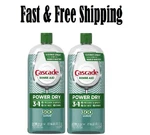 Cascade Rinse Aid Platinum Dishwasher Agent, Regular Scent 30.5 Fl Oz -2PK. Fixed Price $52.12.