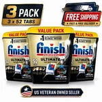 Finish Powerball Ultimate Dishwasher Detergent 52 Tabs 3 Pack 156 Count Clean. Fixed Price $44.06.