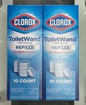(20-PACK) Clorox Loaded Cleaning Scrubbing Pads Toiletwand Refills Made Usa. Fixed Price $26.95.