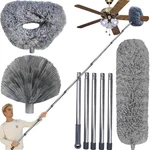 20+ Ft High Reach Ceiling Fan Duster & Cobweb Corner Brush With 3-14. Fixed Price $46.28.