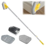 Baseboard Cleaner Tool With Long Handle 3 Reusable Cleaning Brush Pads, 52' .... Fixed Price $21.34.