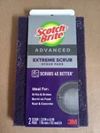 Scotch-brite Advanced Extreme Scrub Scour Pads Grill Cleaning 2 Pack New. Fixed Price $8.00.