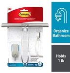 3M BATH32-SS-ES Command Shower Squeegee Hook Nickel Caddy Damage-free Hanging. Fixed Price $16.99.