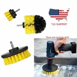 Drill Brush Power Scrubber Set Attachments For Carpet Tile Grout Cleaning. Fixed Price $8.60.