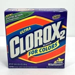 Ultra Clorox 2 Powder Color Brightener Stain Fighter Wildflowers Discontinued. Fixed Price $15.96.