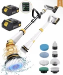 Qimedo Electric Spin Scrubber With Two 50-INCH Handle, White. Fixed Price $99.99.