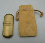 Vintage Reynolds Tobacco Brass #5 Camel Lighter Suede Drawstring Bag. Fixed Price $129.99.