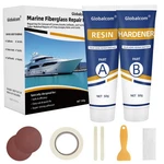 Globalcom Fiberglass Boat Repair Kit White, Gel Coat For. Fixed Price $26.99.