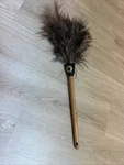 Duster Cleaning Tool Ostrich Feathers Texas Vintage Wood. Fixed Price $28.00.