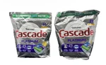 2PK Cascade Platinum Dawn Dishwasher Cleaner Lemon Scent TOTAL42 Action Pacs Pod. Fixed Price $24.93.