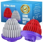 Synoshi Pro Cone Brush Heads Set For Electric Spin Scrubber Bathroom &. Fixed Price $25.99.
