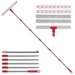 2-IN-1 Professional Window Squeegee, 86.6'' Cleaner Tool With 6-SECTIO.... Fixed Price $30.92.