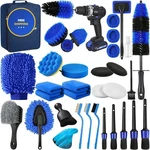 Qydipclin 34PCS Car Detailing Kit, Brush Set, Wash Cleaning. Fixed Price $44.07.