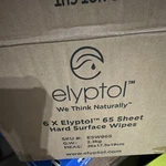 6-PACK Of Sheets Elyptol Natural Eucalyptus Hard Surface Wipes ESW065. Fixed Price $29.95.