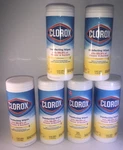 6EA 35PC Per Canisters Clorox Wipes-crisp Lemon Scent-kills 99%-SHIPS 24 Hrs. Fixed Price $19.88.