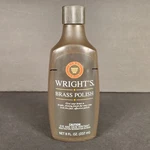 Wrights Brass Polish Open Bottle Level Marked Shown See Pictures. Fixed Price $27.95.