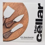 Macys Cellar Cheese Board Set Charcuterie Acacia Wood 3 Knives Party Appetizer. Fixed Price $28.99.