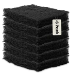 6PACK Heavy Duty Scouring Pads, 6X4 Inch Thick Black Scrub For Pots Pans.... Fixed Price $11.99.